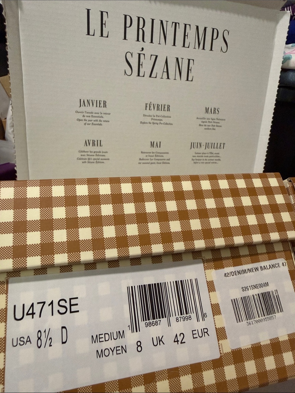 Sezane x New Balance 471 Sneakers Unisex Women US 9 9.5 10 NIB - Picture 9 of 9